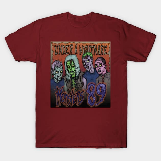 UAN Monsters 89 Album Cover T-Shirt by Under A Nightmare